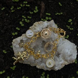 ✨ Charm Bracelet with Celestial Accents